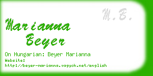 marianna beyer business card